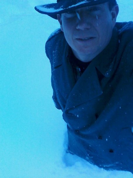 Terry L. Fossum. Waist-deep, and still in the hat.