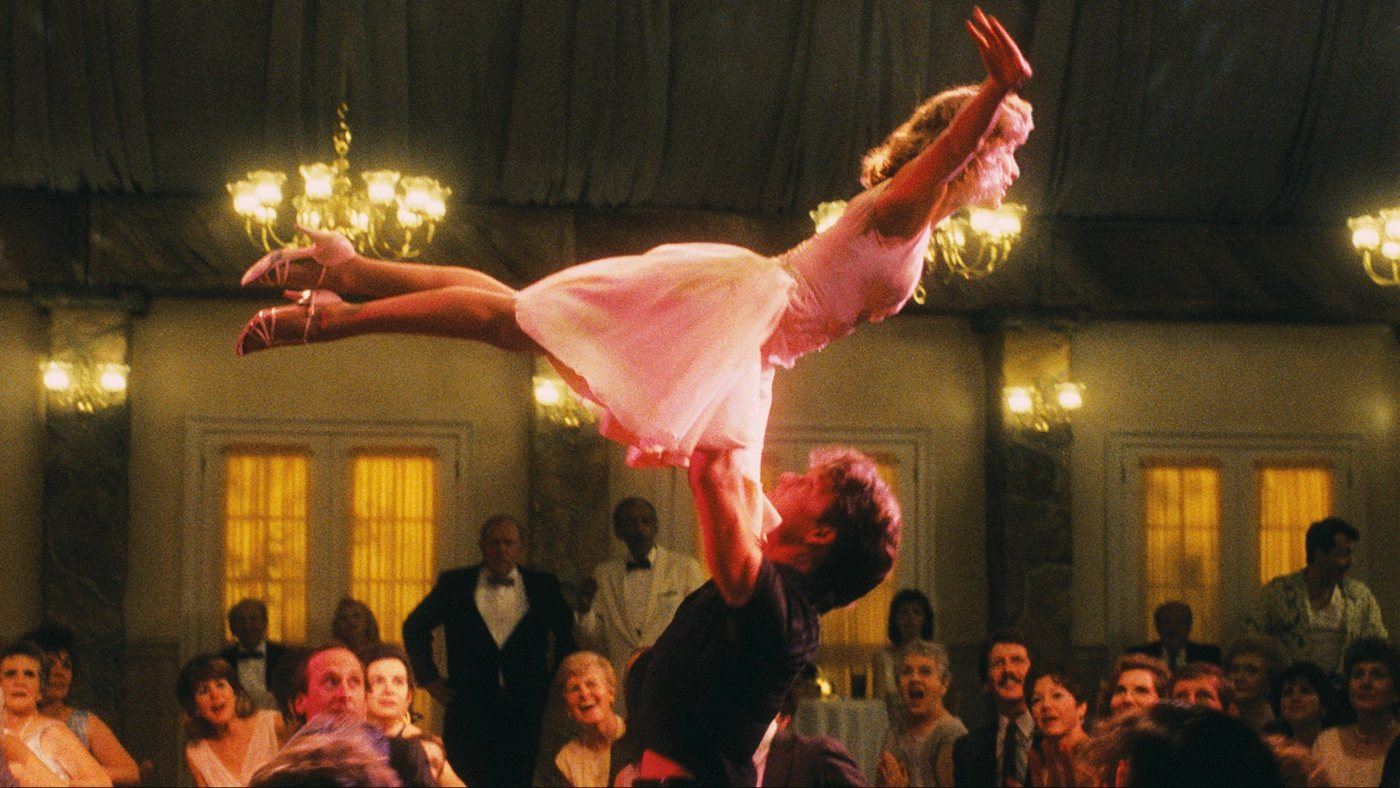 The final lift in Dirty Dancing, with the whole ballroom watching