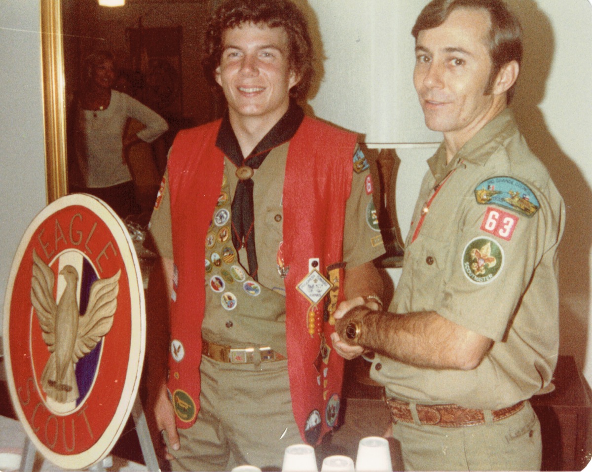 Terry L. Fossum as a young Eagle Scout